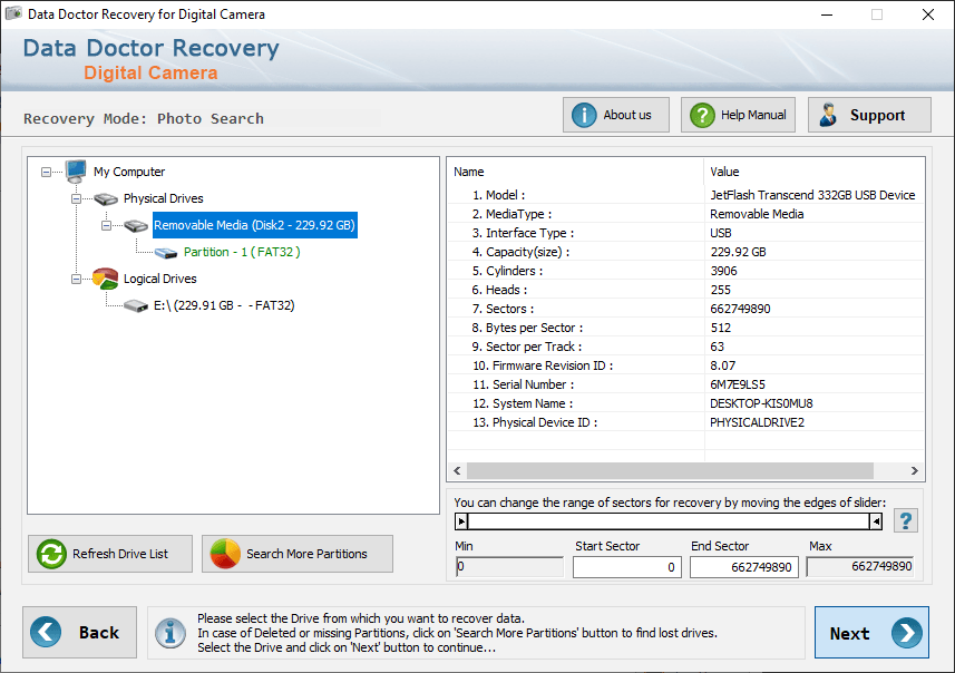 Digital Camera Data Recovery Software